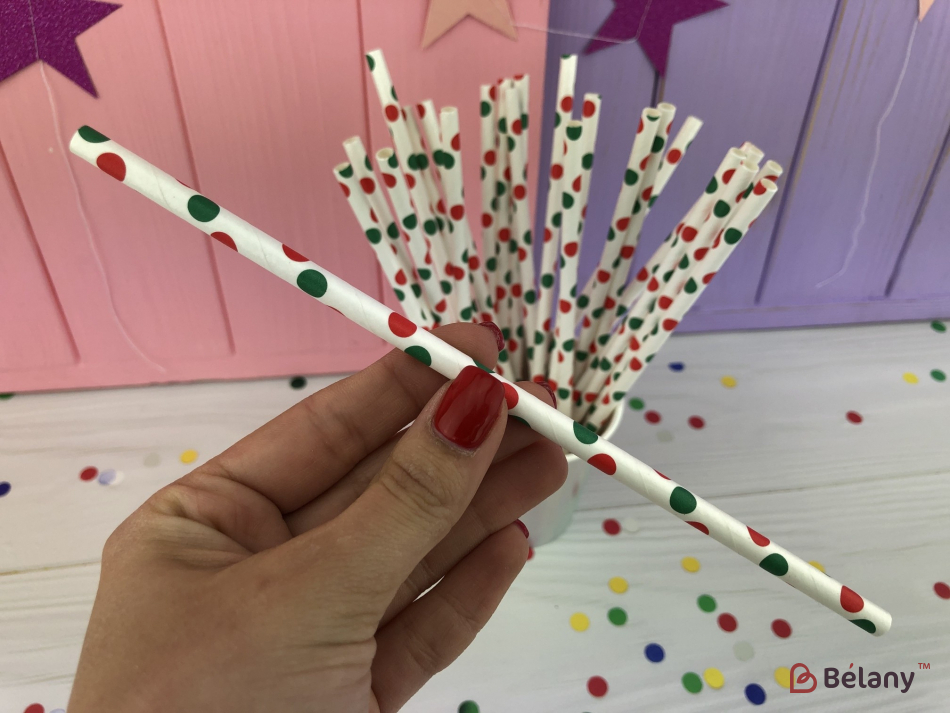 Паперова трубочка "Color dots"