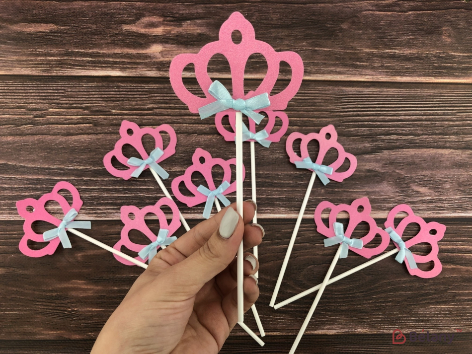 Топпер "Pink crown"