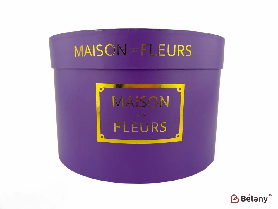 Шляпная коробка "Maison Fleurs" сиреневая