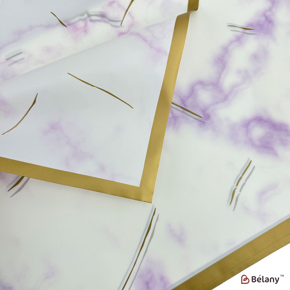 Калька для квітів "Мармуровий кант" #07