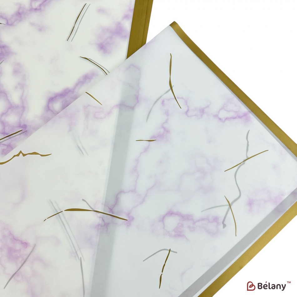 Калька для квітів "Мармуровий кант" #07 | 3