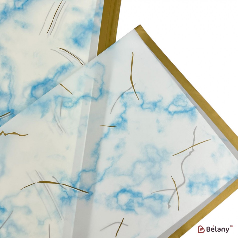 Калька для квітів "Мармуровий кант" #05 | 3