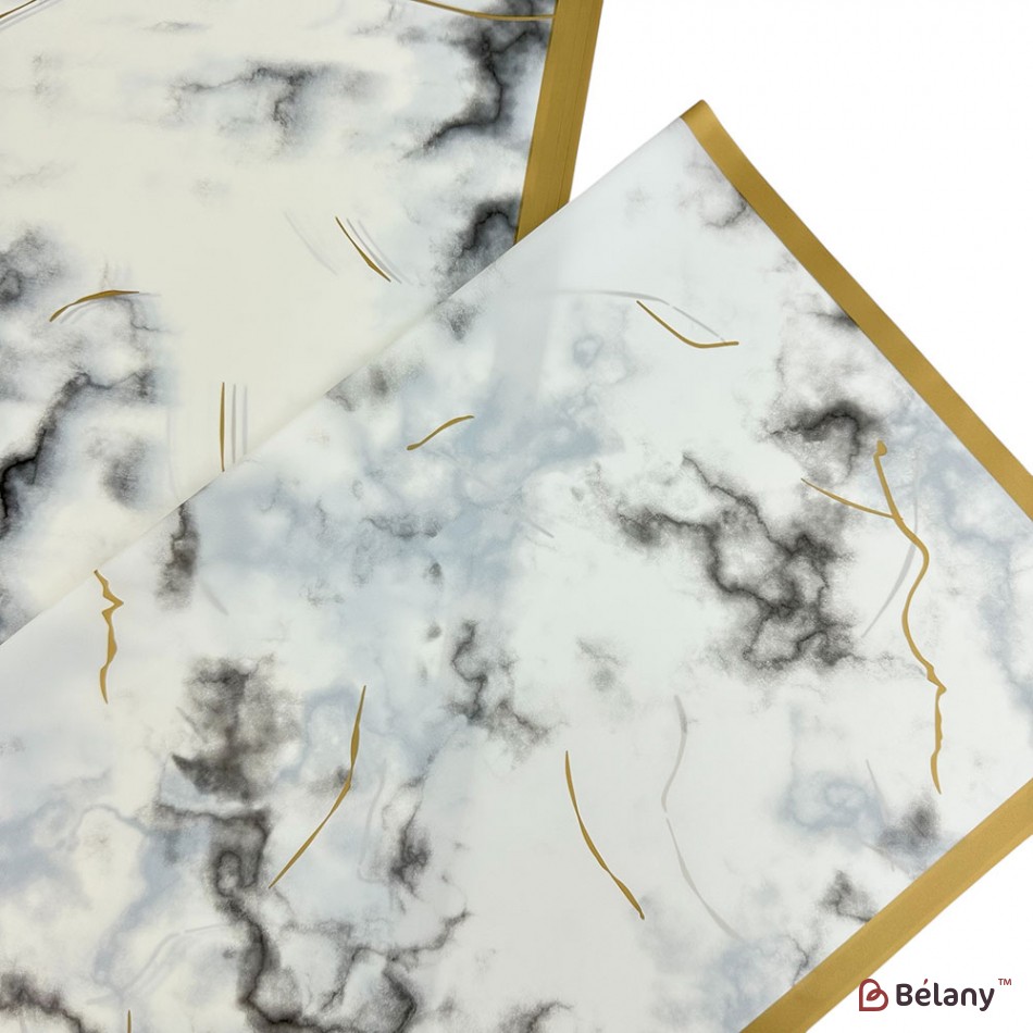 Калька для квітів "Мармуровий кант" #01 | 3