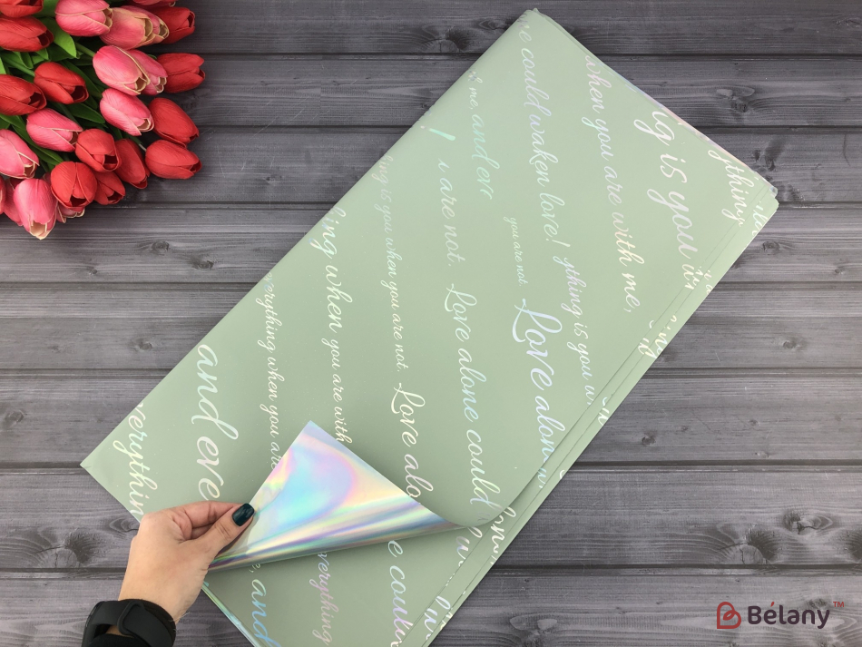 Калька для квітів "Space letter" #04