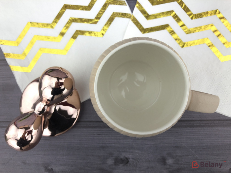 Керамічна чашка "Relief" бежева | 3