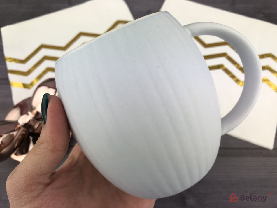 Керамічна чашка "Relief" небесна | 4