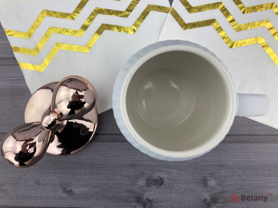 Керамічна чашка "Relief" небесна | 3