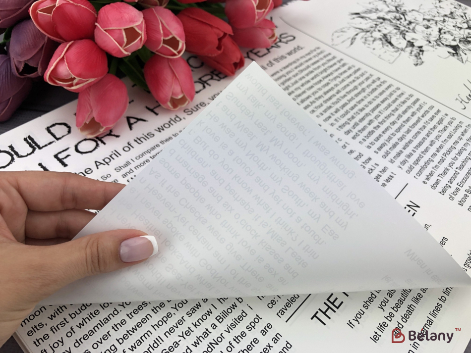 Калька листовая "Lovely Craft" бело-черная #01 | 2