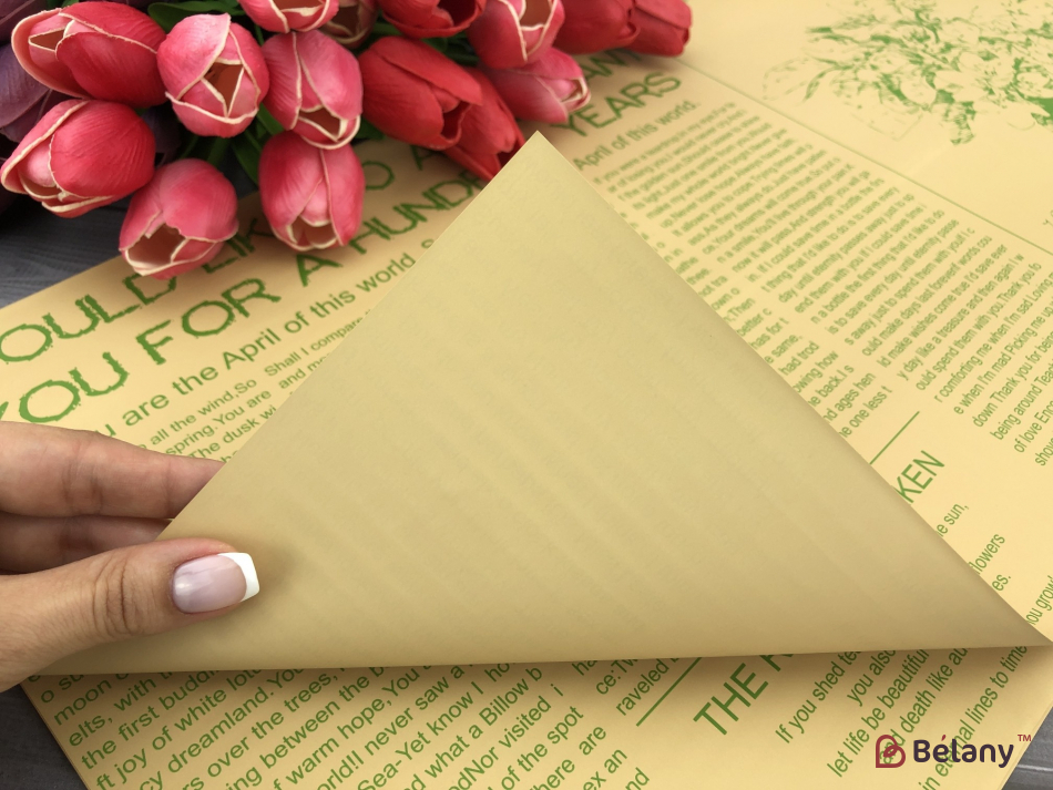 Калька листова "Lovely Craft" крафт-зелена #04 | 2