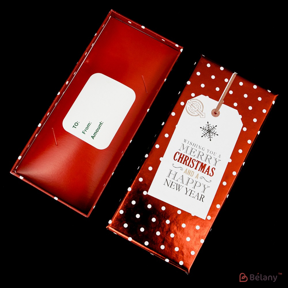 Новогодняя коробочка "Money Box" Микс (4 цвета) | 3