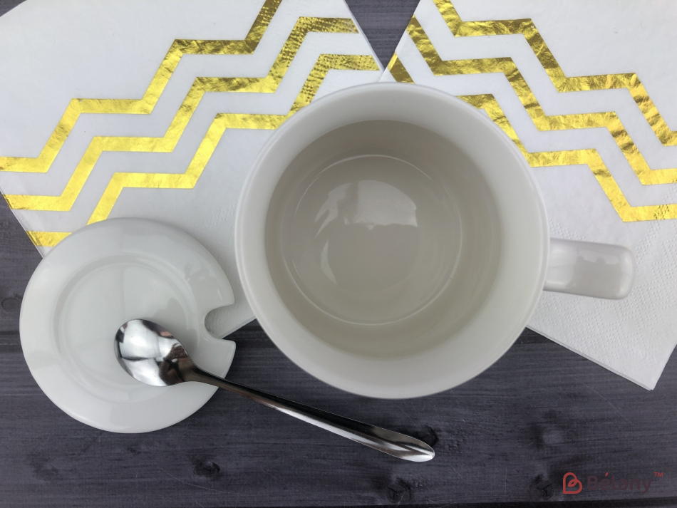 Керамическая чашка "Ромашка" белая | 3