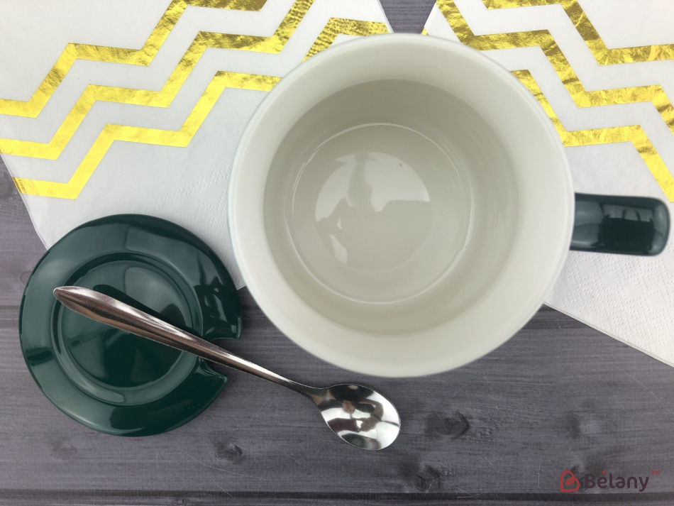 Керамічна чашка "Ромашка" зелена | 3