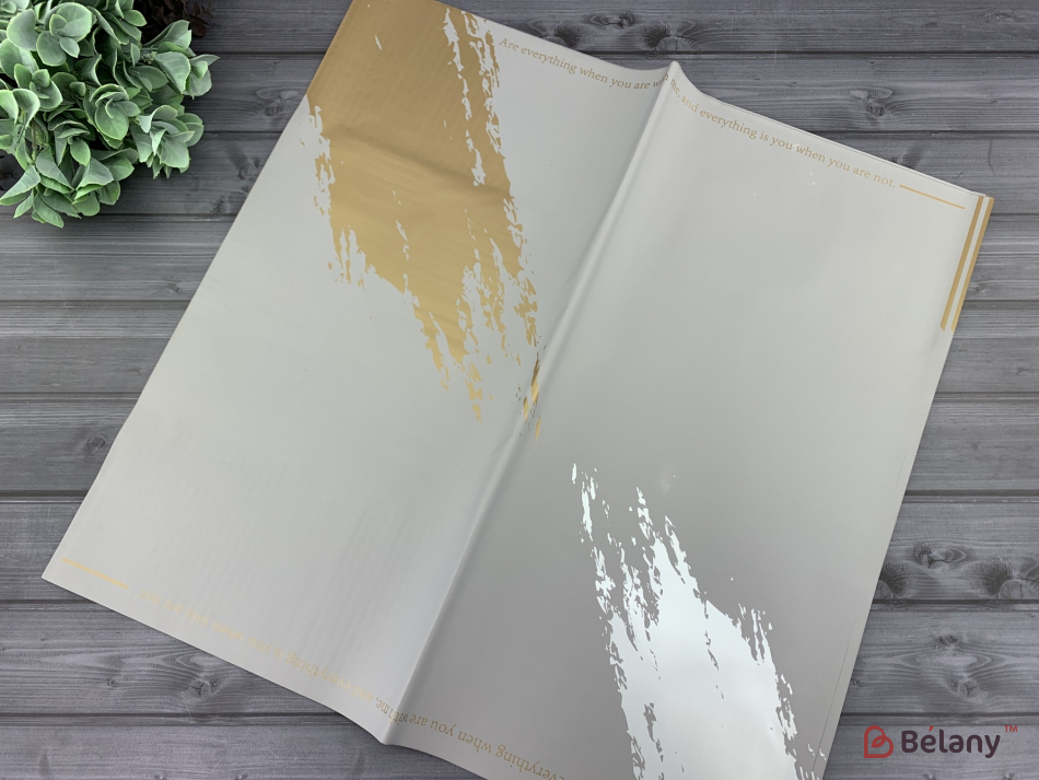 Калька для квітів "Gold font" #07