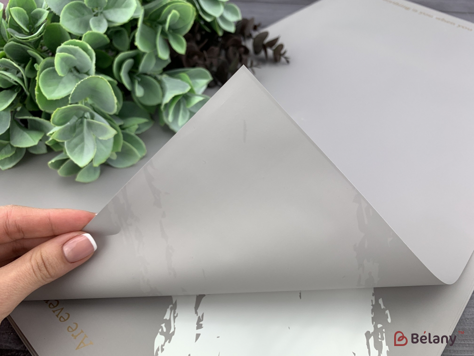 Калька для квітів "Gold font" #07 | 2