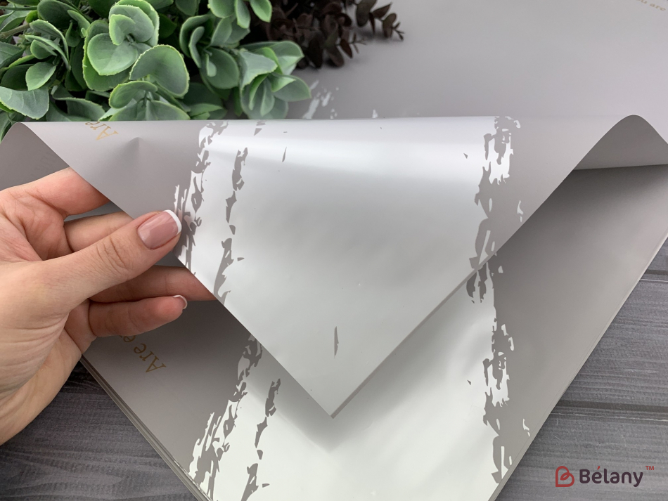 Калька для квітів "Gold font" #07 | 3