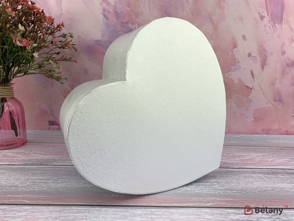 Коробка у формі серця "Liquid" срібло | 4