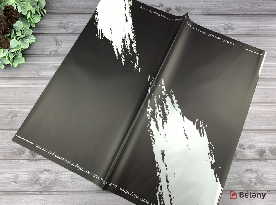 Калька для квітів "Gold font" #09