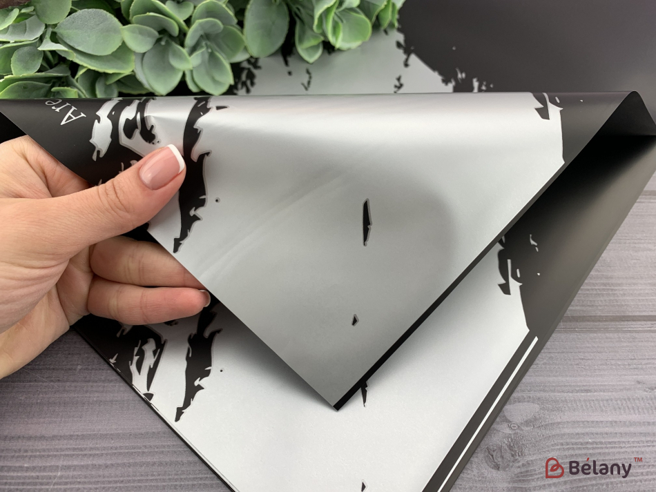 Калька для квітів "Gold font" #09 | 2