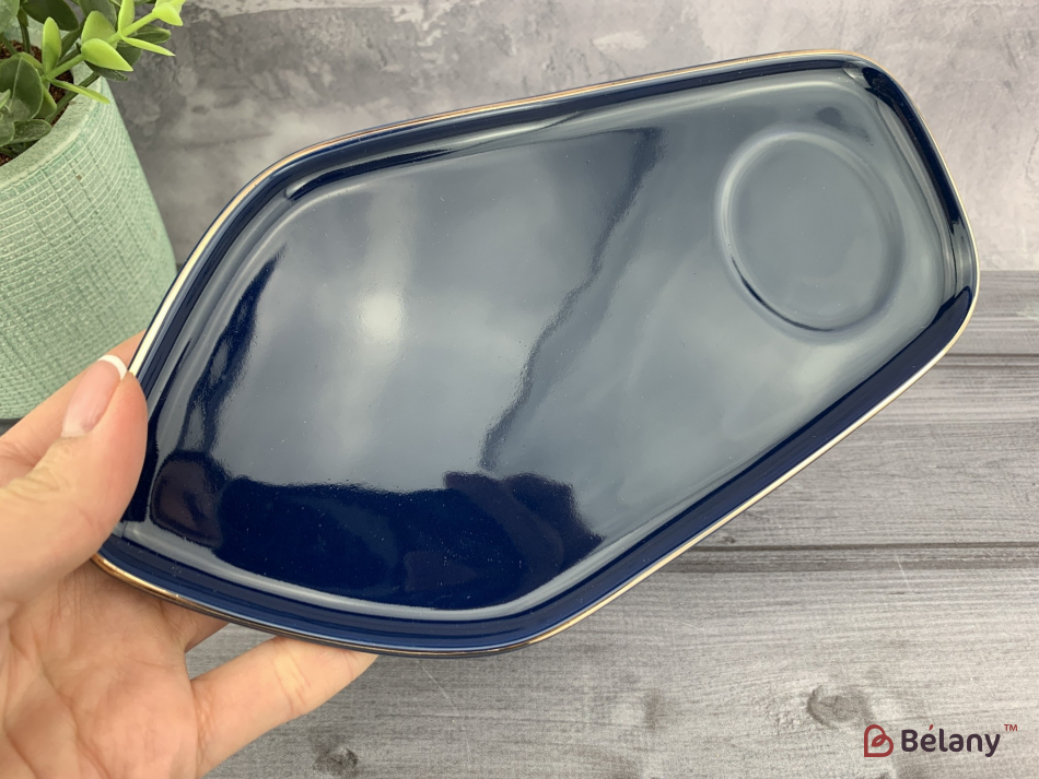 Керамічна чашка "Boat of love" синя | 4