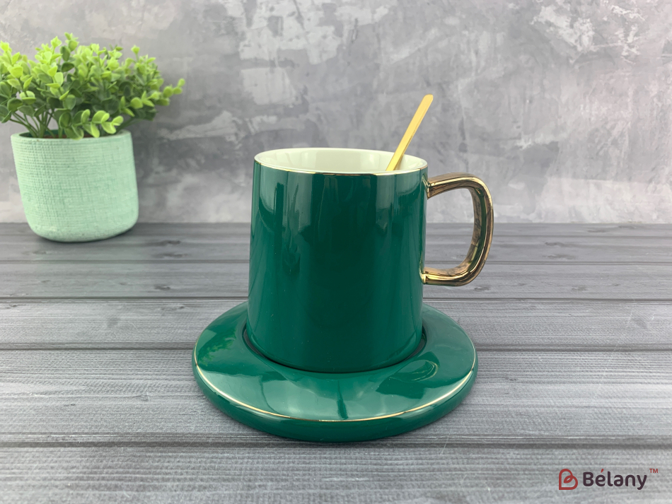 Керамічна чашка "Deep green"