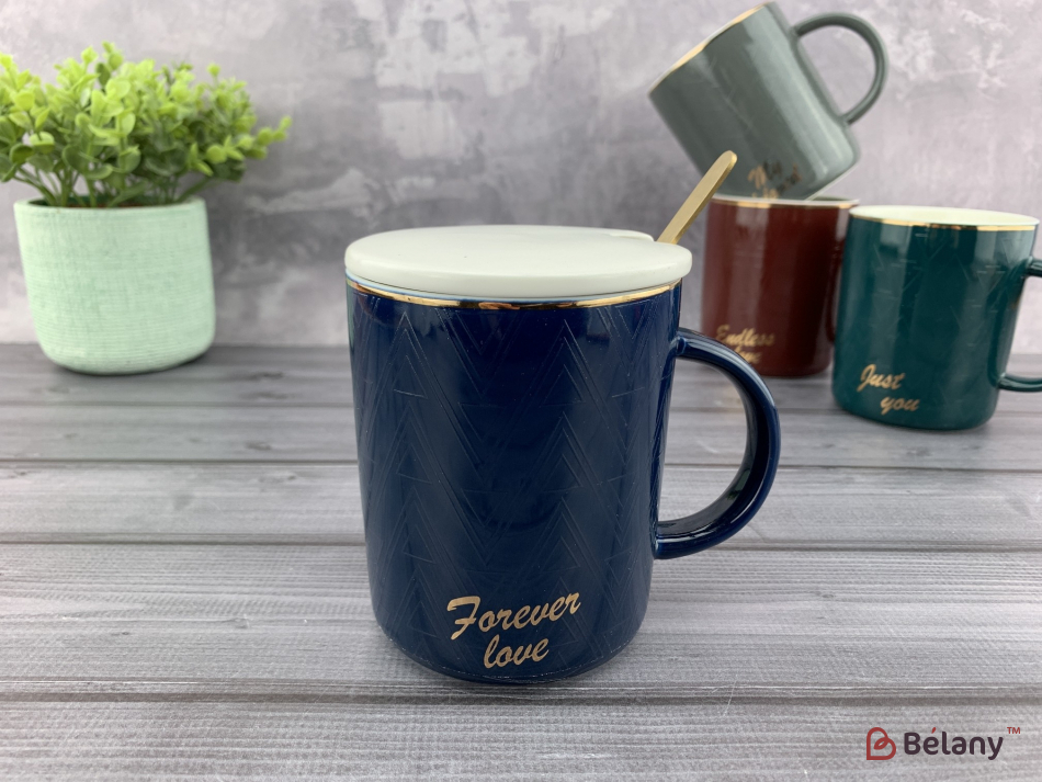 Керамічна чашка "Beloved" синя