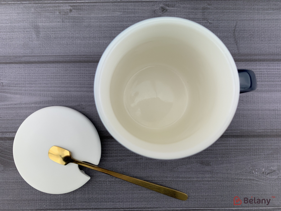 Керамічна чашка "Beloved" синя | 3