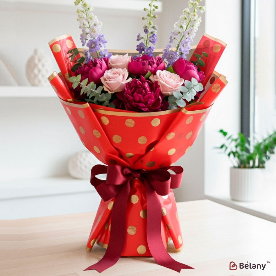 Калька для квітів "Streaky" #012 | 2