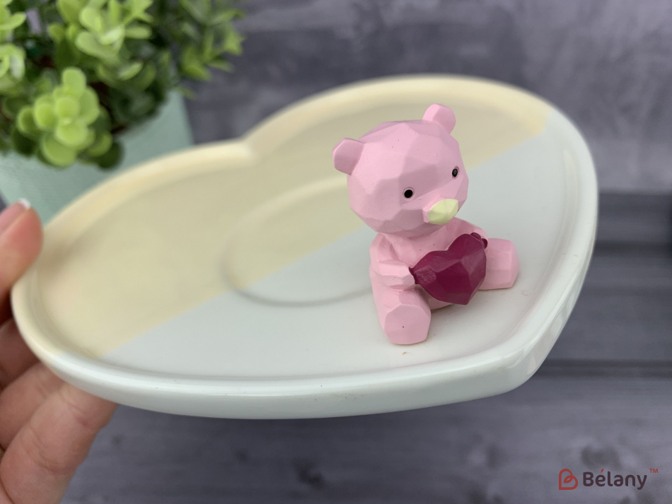 Керамічна чашка "Lovely bear" жовта | 2