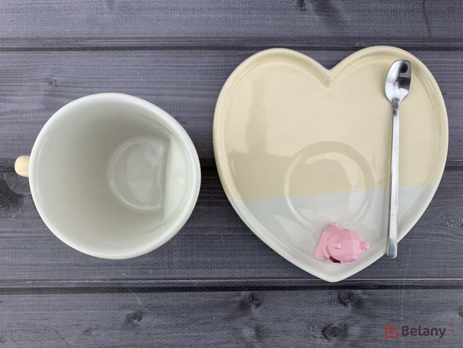 Керамічна чашка "Lovely bear" жовта | 5