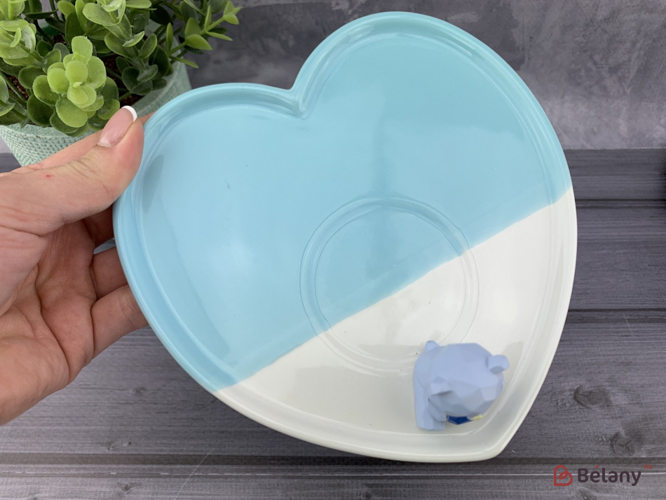 Керамическая чашка "Lovely bear" голубая | 4