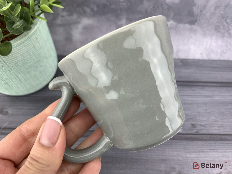 Керамічна чашка "Lovely bear" сіра | 4