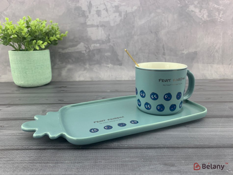 Керамічна чашка "Fruit Kingdom" сиза