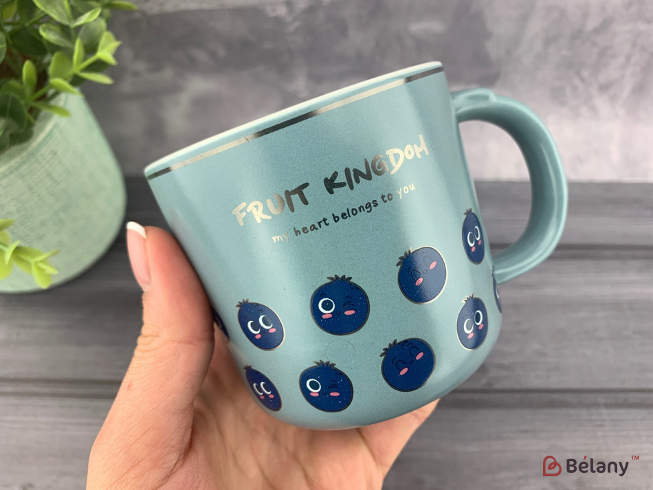 Керамічна чашка "Fruit Kingdom" сиза | 2