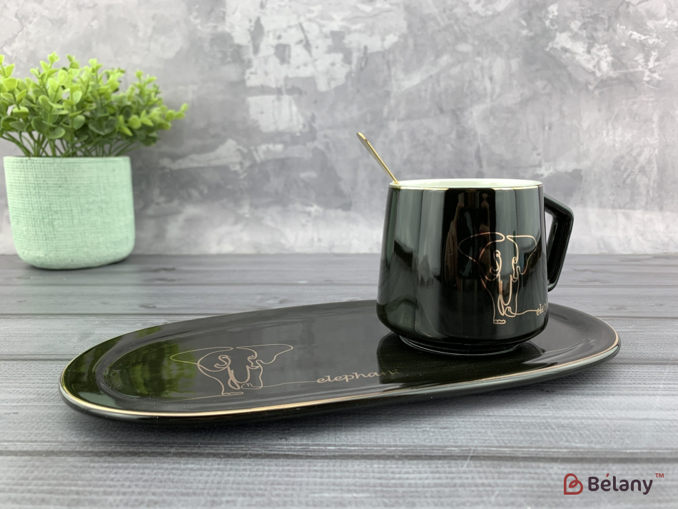 Керамічна чашка "Black elephant"