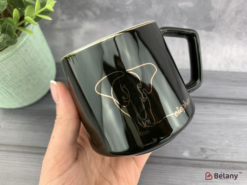 Керамічна чашка "Black elephant" | 2