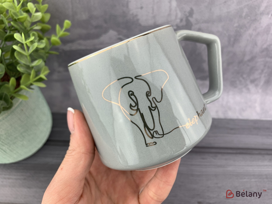 Керамічна чашка "Gray elephant" | 2