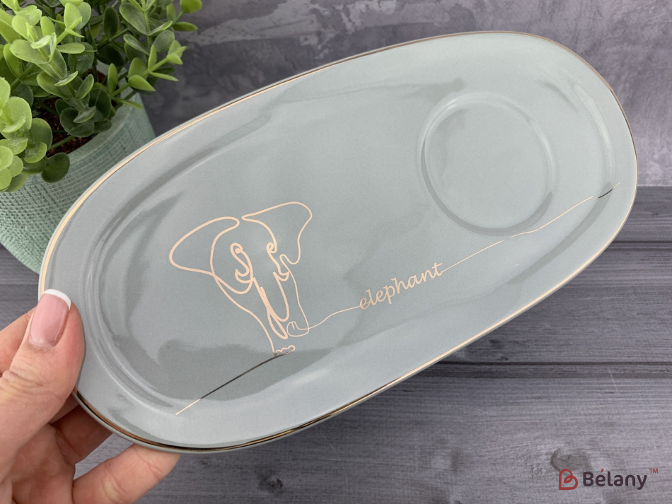 Керамічна чашка "Gray elephant" | 3