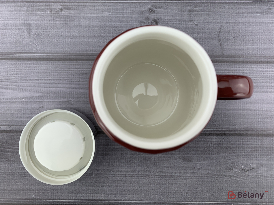 Керамічна чашка "See the world" бордо | 3