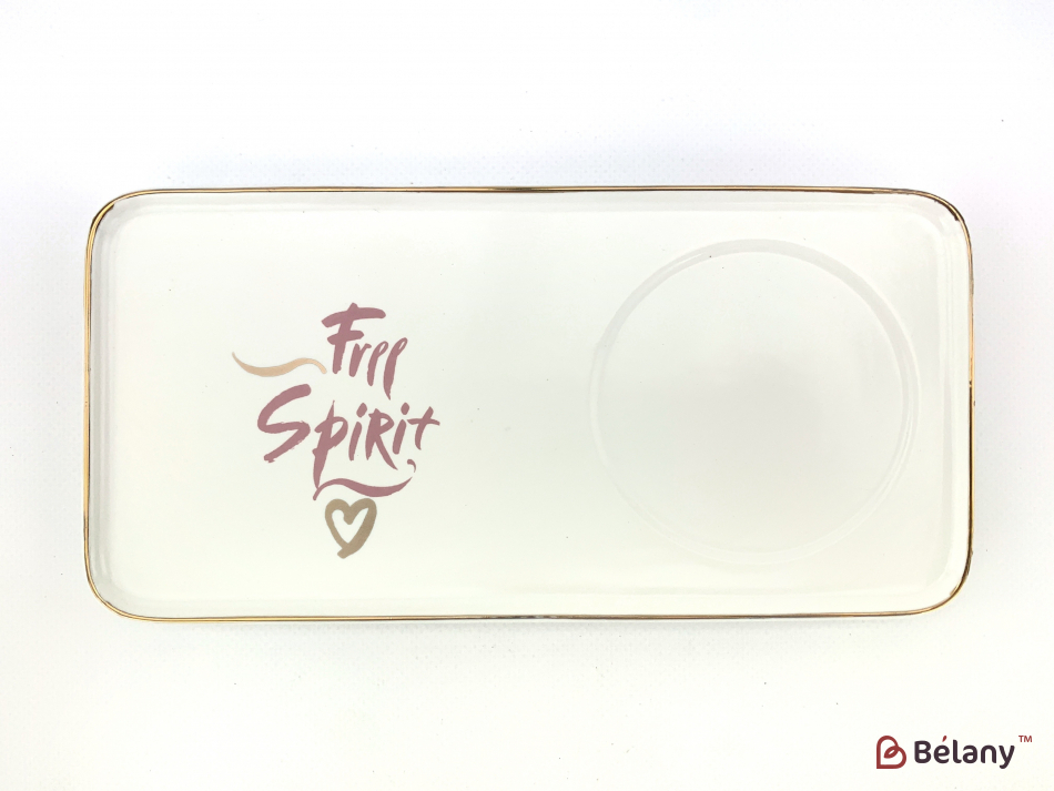 Керамічна чашка "Free spirit" із блюдцем біла | 3