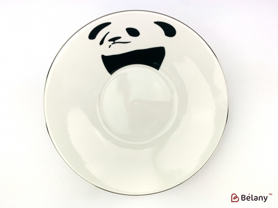 Керамічна чашка "Reflection" із блюдцем панда | 3