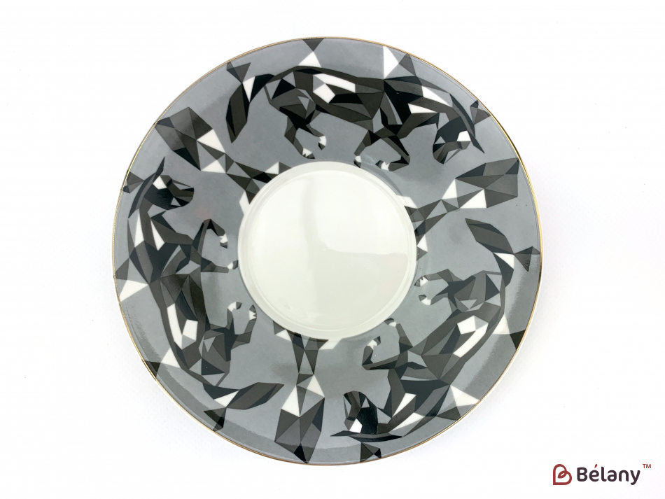 Керамічна чашка "Reflection" із блюдцем конячки | 3