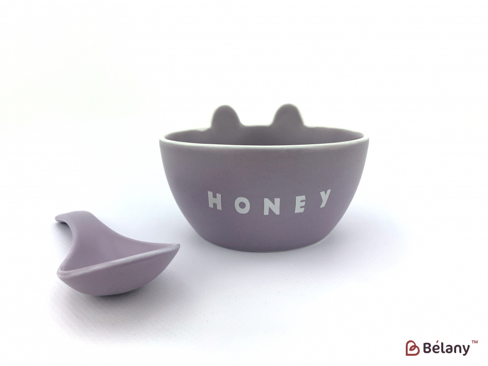 Комплект дитячого посуду "Honey" фіолетовий | 4