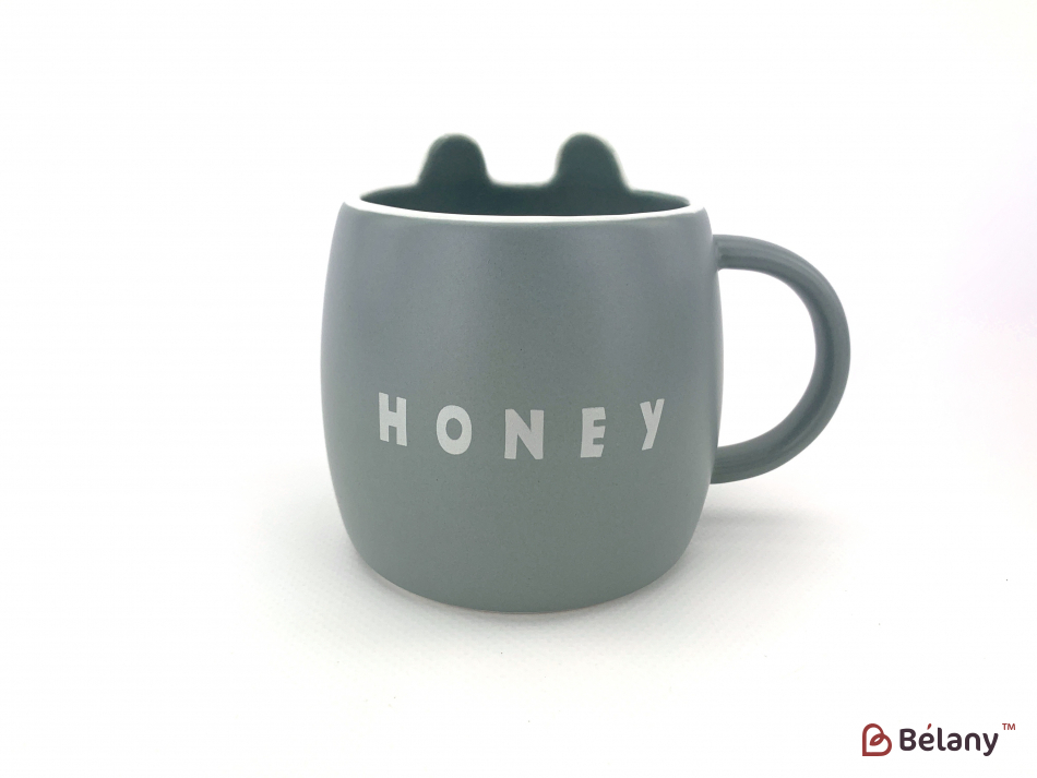 Комплект дитячого посуду "Honey" сірий | 4