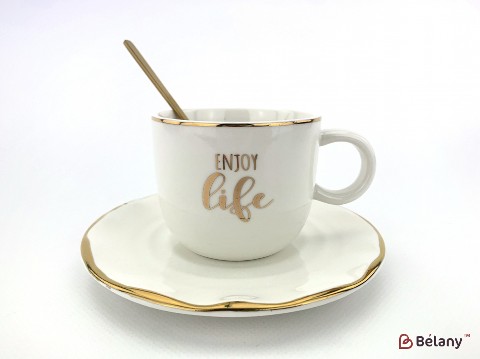 Керамічна чашка "Dzen" біла