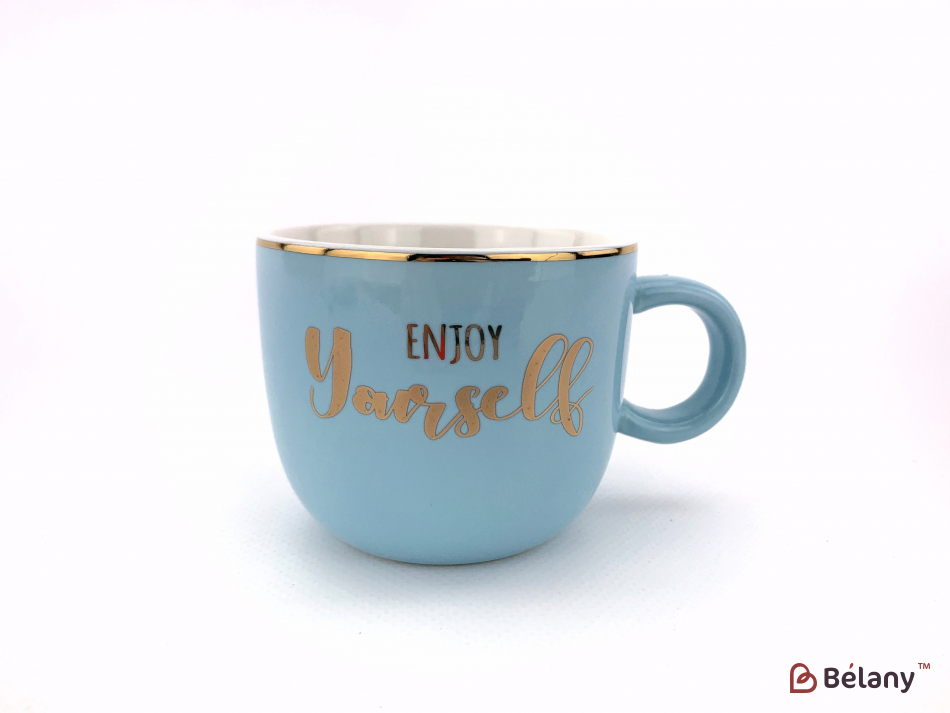 Керамічна чашка "Dzen" блакитна | 2