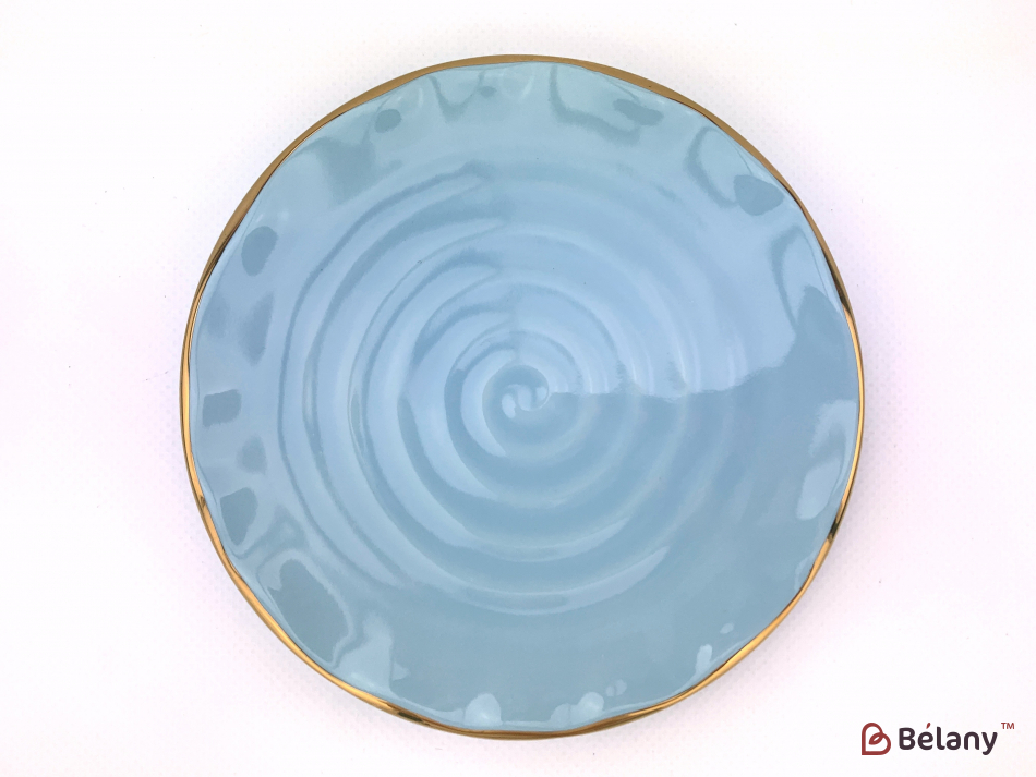 Керамічна чашка "Dzen" блакитна | 3