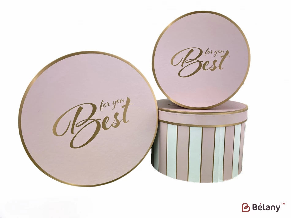 Подарочная коробка "Best" розовая