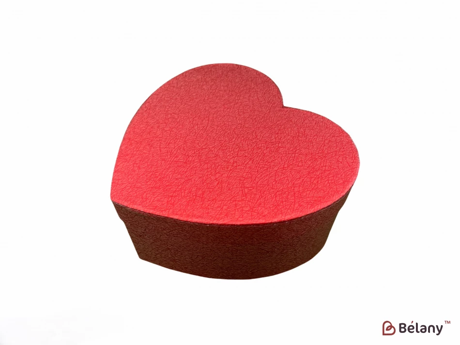 Коробка в форме сердца "Liquid" красная