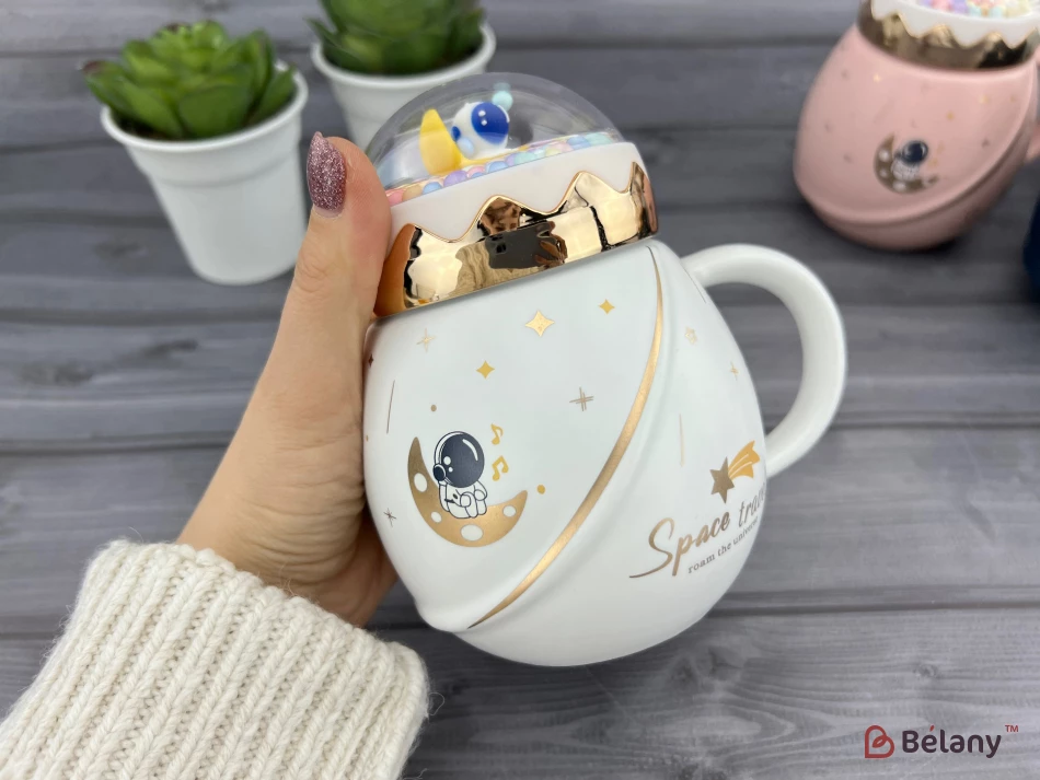 Керамическая чашка "Lost in Space" белая | 2