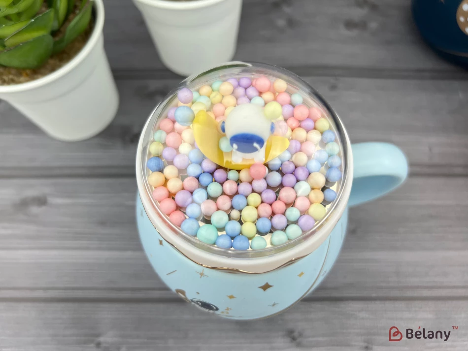 Керамическая чашка "Lost in Space" голубая | 3